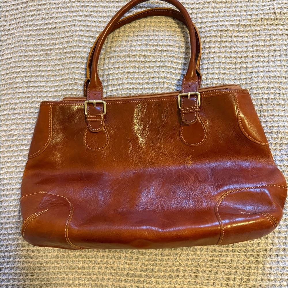 GENUINE ITALIAN LEATHER SHOULDER BAG
